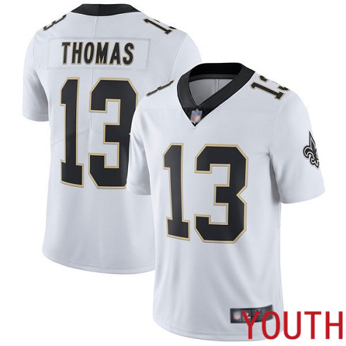 New Orleans Saints Limited White Youth Michael Thomas Road Jersey NFL Football #13 Vapor Untouchable Jersey->youth nfl jersey->Youth Jersey
